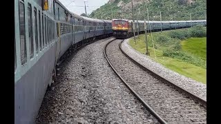 VISAKHAPATNAM to HYDERABAD  Train Journey in VSKPNANDED SF EXP Indian Railways [upl. by Euqinemod]