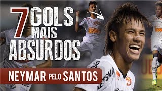 Os 7 GOLS mais ABSURDOS de NEYMAR pelo SANTOS [upl. by Boland]