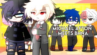 Michael Meets BHNA  FNaF x BHNA  Gacha Club  Part 1  blood warning [upl. by Deering133]