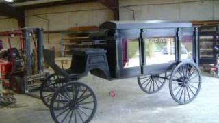 Horse Drawn Hearse Custom Made [upl. by Yrrap]