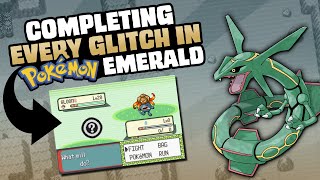 HOW EASILY CAN YOU GLITCH POKEMON EMERALD [upl. by Ahsiekan]