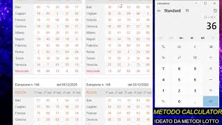 Metodo Lotto Super Vincente Metodo Calculator  più regalo [upl. by Ahsiliw]