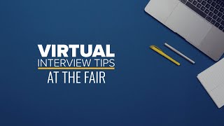 What to do at a Virtual Job Fair [upl. by Laurita]