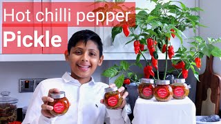 Naga Achar Recipe  Bengali Style Hot Spicy Chilli Pickle [upl. by Coats]