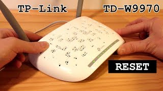 TPLink TDW9970 Modem Router WiFi • Factory Reset [upl. by Gaby]