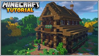 Minecraft 116 Storage House Tutorial How to Build [upl. by Kcirdled]