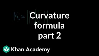 Curvature formula part 2 [upl. by Cookie]