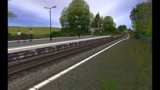 Trainz action at Eastcote station on the East Warwickshire line [upl. by Ulah167]