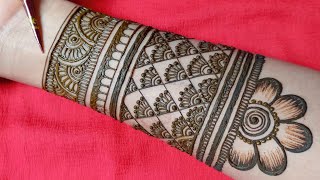 Simple Bridal Mehndi Design Latest 2021  Try this Wedding special mehandi [upl. by Jehius]