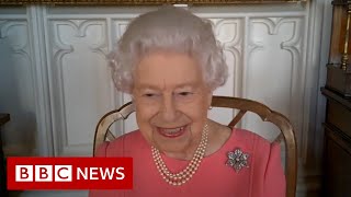 Queen says Covid vaccine didnt hurt at all  BBC News [upl. by Atiek]