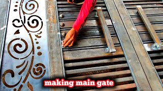 front main gate design  diy gate tools  iron gate  gate designs [upl. by Ailama]