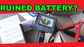 Load testing a battery  OTC BATTERY LOAD TESTER REVIEW [upl. by Monetta270]