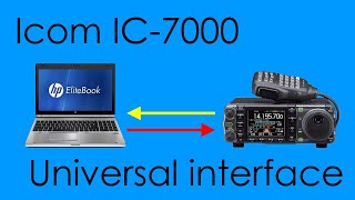 Icom IC7000 Universal interface [upl. by Simona]