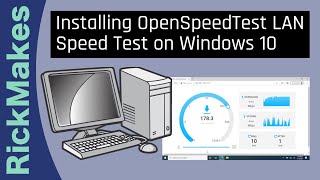 Installing OpenSpeedTest LAN Speed Test on a Windows 10 [upl. by Karlotte]