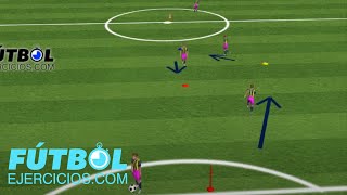 Ejercicios Ofensivos Fútbol Definición a Gol [upl. by Nnylaehs]