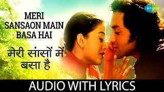 Meri Sanson Mein with lyrics  मेरी सांसों में के बोल  Udit Narayan  Aur Pyar Ho Gaya  HD Song [upl. by Anauqat]