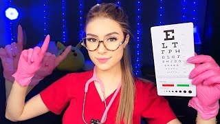 Fastest ASMR Medical Cranial Nerve Exam Eye Exam Ear Exam Hearing Test Focus Neurologist Phy [upl. by Nolava]