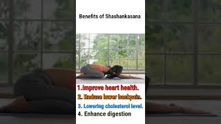 Benefits of Shashankasana  How to do Shashankasana shorts [upl. by Beatrisa]