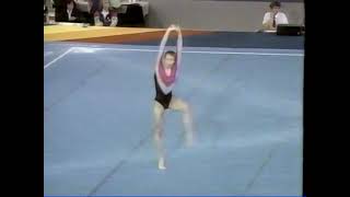 Svetlana Boginskaya Floor Exercise 1989 World Gymnastics Championships Womens Team Final 60 FPS [upl. by Edmunda]