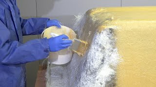 How to Laminate Large Composite Fibreglass Moulds [upl. by Yreffej]