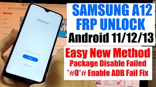 Samsung A12 FRP bypass Android 13  New Method [upl. by Schwartz825]