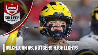 Michigan Wolverines vs Rutgers Scarlet Knights  Full Game Highlights [upl. by Nnaeiluj526]