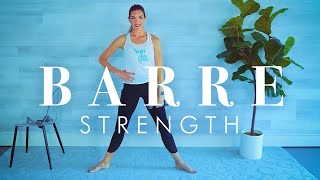 Strength Training Barre Workout for Beginners amp Seniors  30 minute Full Body [upl. by Inama]