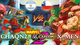 Marvel vs Capcom 2 New Age of Heroes  CHAQN2 vs XMEN [upl. by Narok]