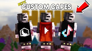 How To Get CUSTOM CAPES in Minecraft BEDROCKMCPE 116X [upl. by Dannie]