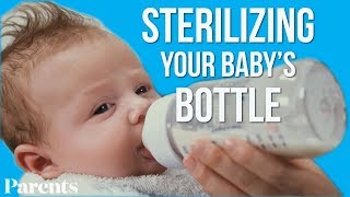 Sterilizing Your Babys Bottle  Parents [upl. by Ernaldus]