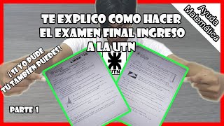 EXAMEN DE INGRESO UTN resuelto parte 1  Ayuda Matemática [upl. by Hills]