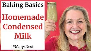 How To Make Condensed Milk  Homemade Condensed Milk  Baking Basics [upl. by Elleinod]