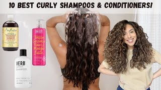 10 Shampoo amp Conditioners for CurlyWavy Hair Drug store and High End Options [upl. by Ostap]