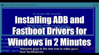 How to Install ADB and Fastboot Drivers in 2 Minutes in Windows [upl. by Anaira818]