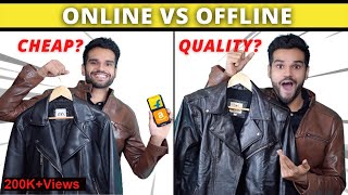 CRAZY Leather Jacket Shopping  ONLINE vs OFFLINE  Winter Fashion  BeYourBest Fashion by San Kalra [upl. by Geibel676]