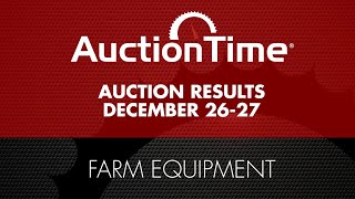 Farm Equipment Auction Results  December 2627 2024 [upl. by Anauqat18]