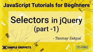 37 JQuery Selectors Part 1 [upl. by Elihu394]