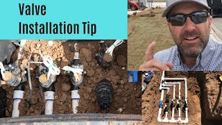 Sprinkler System Valve Installation Tip [upl. by Aidni773]