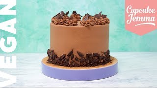 Amazingly Rich Chocolate VEGANPlant Based Celebration Cake Recipe amp Tutorial  Cupcake Jemma [upl. by Hilbert]