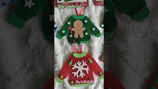 Ugly sweater kit dollar tree shopwithme haul asmr diycrafts diy craft xmas dollartree [upl. by Auerbach]