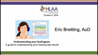 Understanding Your Audiogram Erik Breitling Au D [upl. by Eniledgam]