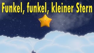 Funkel funkel kleiner Stern 3D  Kinderlieder deutsch [upl. by Rafaelia]