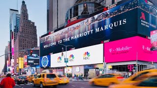 Marriott Marquis Times Square Room Tour  New York City [upl. by Iohk]