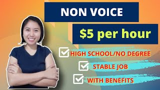 NON VOICE JOBS  PWEDE High School Graduates 5 PER HOUR  Sincerely Cath [upl. by Roobbie]