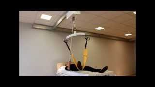 Guldmann Ceiling Hoist Rehab  Leg Exercise  Self Exercise [upl. by Shauna]