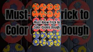 MustKnow Trick to Color Cookie Dough cookies baking tipsandtricks [upl. by Etterual]