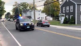 Southington Police Department Car 22 And Car 8 responding HOT to an mva [upl. by Acsirp367]