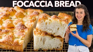 HOW TO MAKE SOFT and CRISPY FOCACCIA BREAD [upl. by Ikeda]