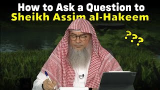 How to Ask a Question to Sheikh Assim alHakeem [upl. by Doss737]