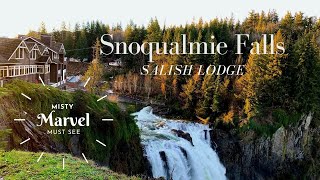 Snoqualmie Falls at Salish Lodge Snoqualmie WA [upl. by Airotel]